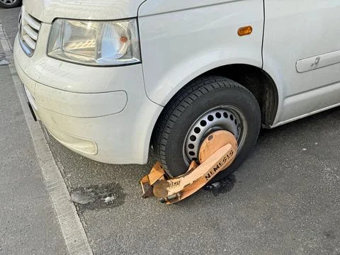 Nemesis wheel clamp Stock Photos