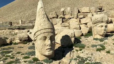 Nemrut Dagi statues Video stock 114270507