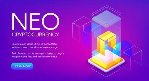 NEO cryptocurrency vector illustration Stock Illustration