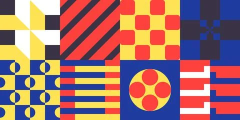 Neo Geometric pattern Stock Illustration