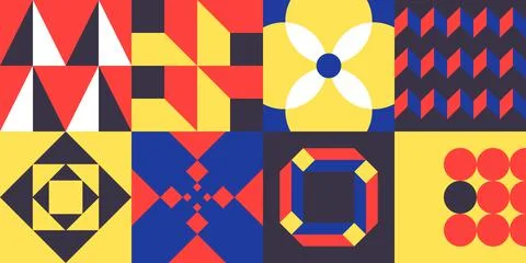 Neo Geometric pattern イラスト素材
