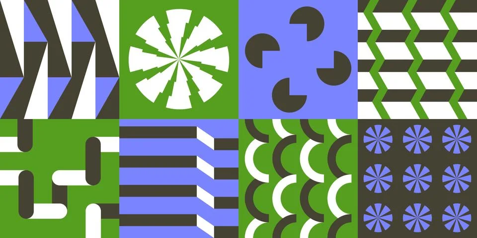Neo Geometric pattern Stock Illustration