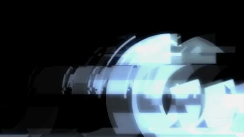 Neo Glitch 4 Looping Animation Stock Footage 73455944