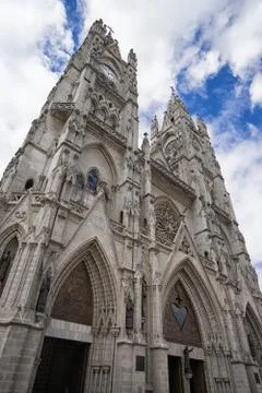 Neo-gothic basilica Fotos Stock