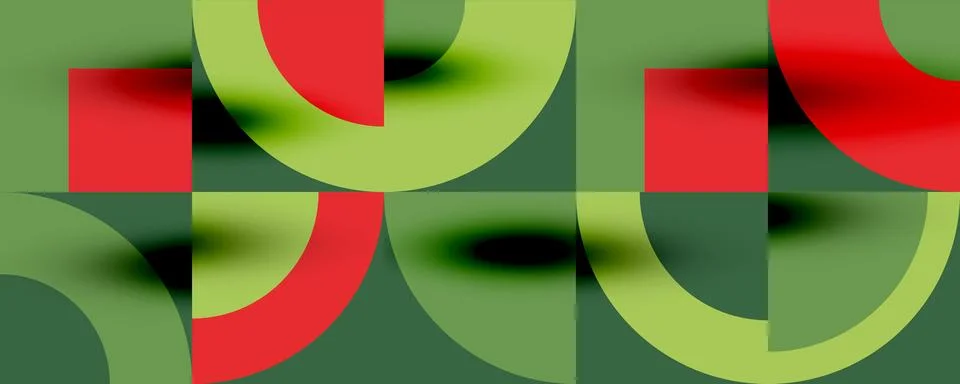 Neo memphis geometric pattern with circles, squares. Pop art abstract background 스톡 일러스트