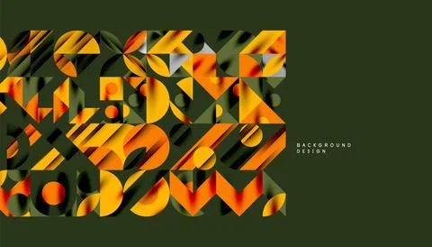 Neo memphis geometric pattern with circles, squares and lines. Pop art abstract Illustrazione stock