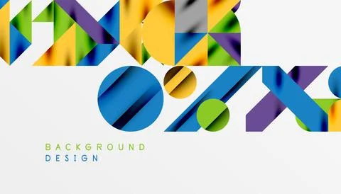 Neo memphis geometric pattern with circles, squares and lines. Pop art abstract 스톡 일러스트