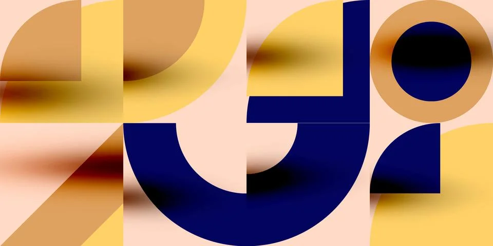 Neo memphis geometric pattern with circles, squares. Pop art abstract background 스톡 일러스트