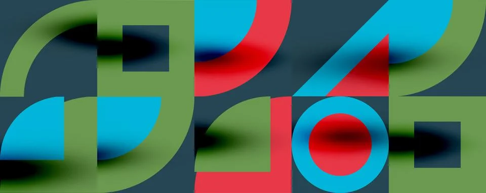 Neo memphis geometric pattern with circles, squares. Pop art abstract background Illustrazione stock