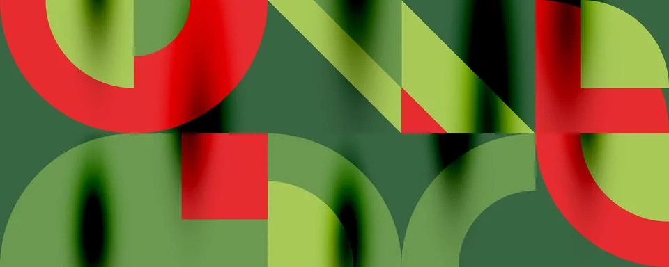 Neo memphis geometric pattern with circles, squares. Pop art abstract background Illustrazione stock