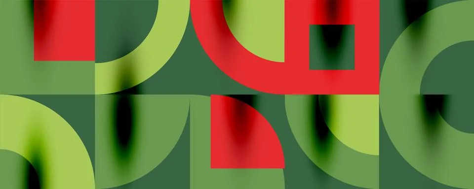 Neo memphis geometric pattern with circles, squares. Pop art abstract background 스톡 일러스트