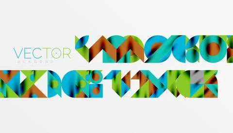 Neo memphis geometric pattern with circles, squares and lines. Pop art abstract Stock Illustration