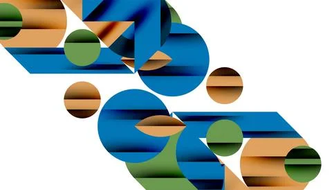 Neo memphis geometric pattern with circles, squares and lines. Pop art abstract 스톡 일러스트