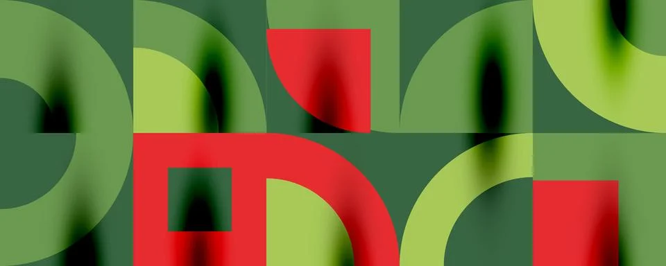 Neo memphis geometric pattern with circles, squares. Pop art abstract background Illustrazione stock
