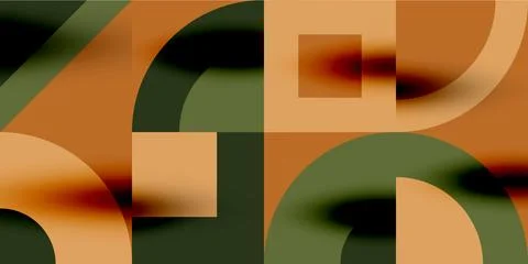 Neo memphis geometric pattern with circles, squares. Pop art abstract background Illustrazione stock