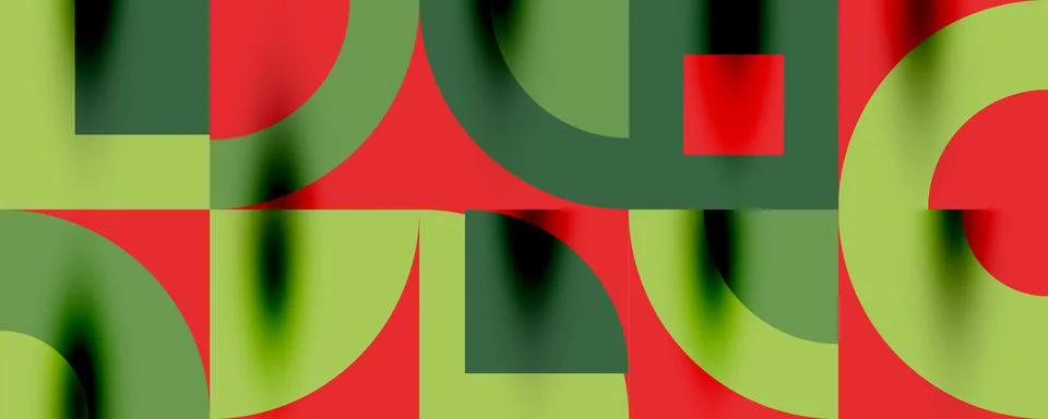 Neo memphis geometric pattern with circles, squares. Pop art abstract background Illustrazione stock