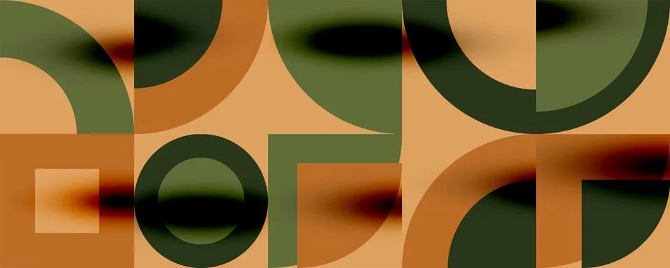 Neo memphis geometric pattern with circles, squares. Pop art abstract background Stockillustratie