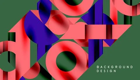 Neo memphis geometric pattern with circles, squares and lines. Pop art abstract 库存插图