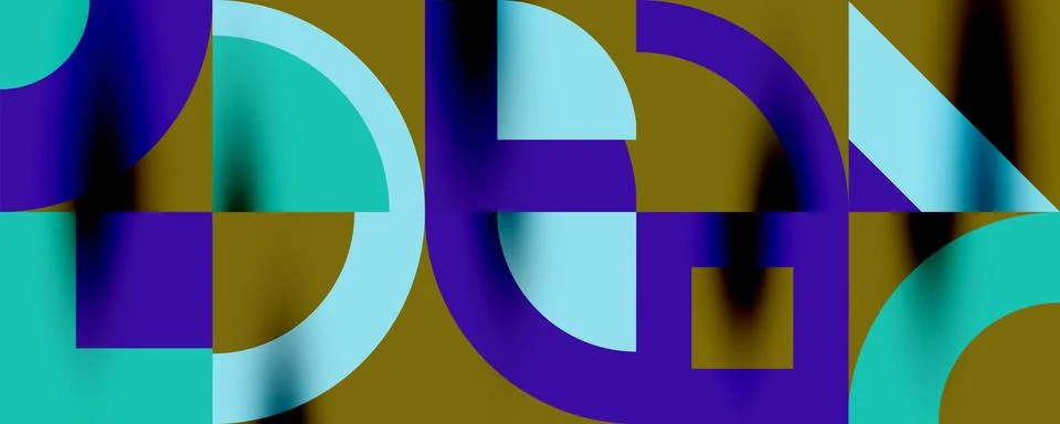 Neo memphis geometric pattern with circles, squares. Pop art abstract background 스톡 일러스트