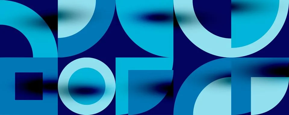 Neo memphis geometric pattern with circles, squares. Pop art abstract background 스톡 일러스트