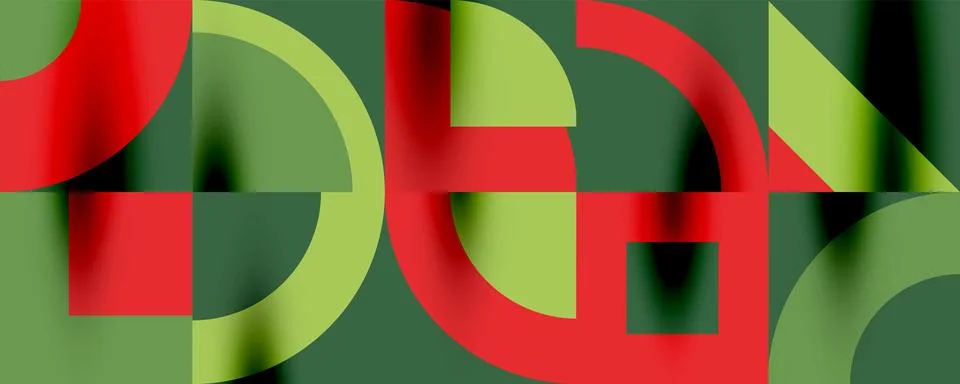 Neo memphis geometric pattern with circles, squares. Pop art abstract background Illustrazione stock