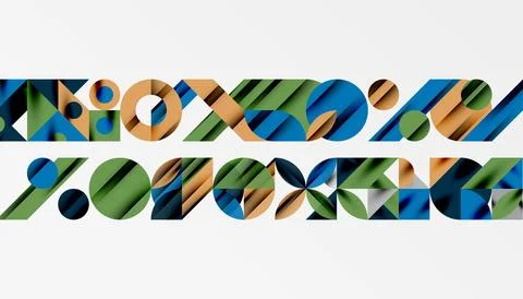 Neo memphis geometric pattern with circles, squares and lines. Pop art abstract 스톡 일러스트