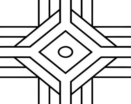 Neo Minimalist Geometric Pattern for Textile and Pattern Design Illustrazione stock