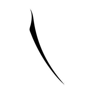 Neo tribal vector design element, cyber sigilism, gothic ornament curly sharp Stock Illustration