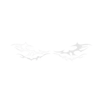 Neo tribal vector element, cyber sigilism outline design, abstract gray pattern イラスト素材
