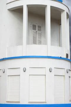 Neoclassical balcony Stock Photos