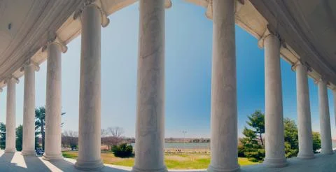 Neoclassical ionic architectural details Stock Photos