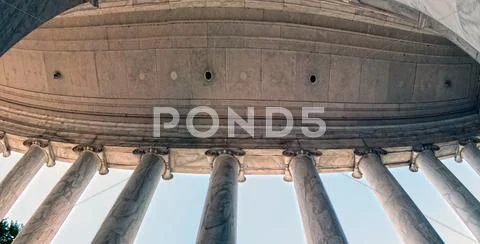 Neoclassical ionic architectural details Stock Photos
