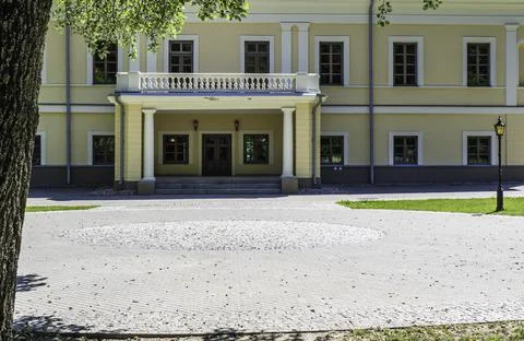 Neoclassical Style Features and Certain Traits of the Manor of Jasiunai Stock Photos