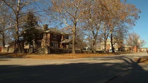 Neodesha Kansas pan Stock Footage 100048439