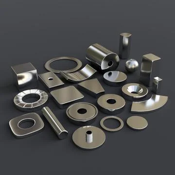 Neodymium magnet Stock Illustration