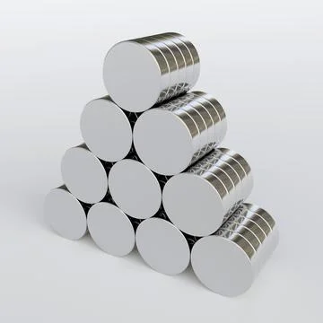 Neodymium magnet Stock Illustration