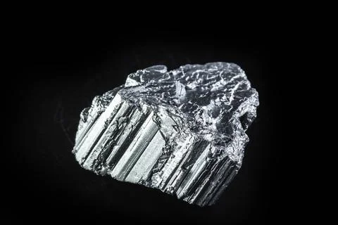 Neodymium stone, part of the rare earth group, the world's strongest magnetic Stock Photos