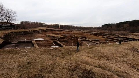 Neolithic settlement for thousands of years Stock Footage 101386980