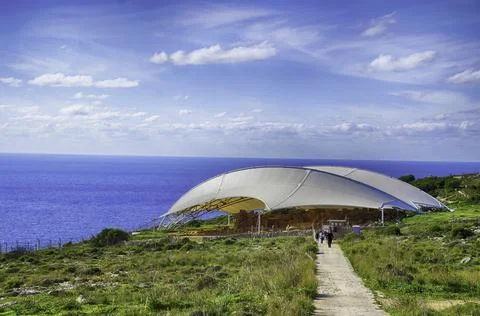 Neolithic temples of Mnajdra Stock Photos