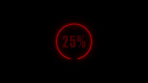 Neon 25 off text banner. Night Glowing Design Element Isolated on Dark Back.. Stock Footage 310756261