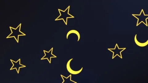 Neon 3D Flying Midnight Gradient sign 4K Looped Background Animation Stock Footage 156509771