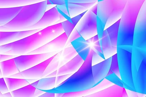 Neon 3d linear gradient pink color abstract artistic wavy with light effect 스톡 일러스트