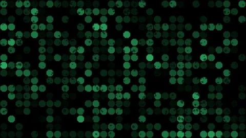 Neon 4K abstract geometric loopable video ornament with shade green hexagons Stock Footage 278597578