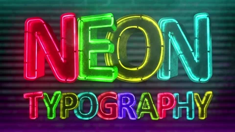 After Effects Template: Neon 80s Typeface #262008547 | Pond5
