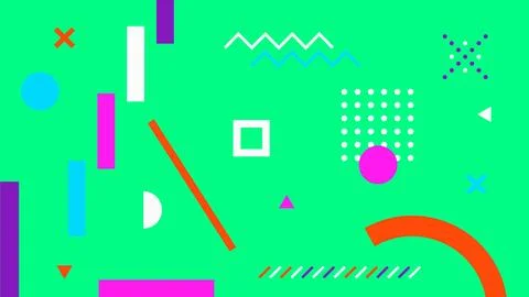 Neon Abstract Background on Green Background Stock Illustration