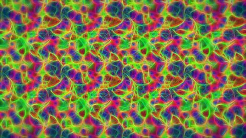 Neon abstract background for wall and poster, glowing psychedelic pattern Stock Illustration