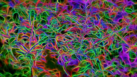 Neon abstract background for wall and poster, glowing psychedelic pattern Illustrazione stock