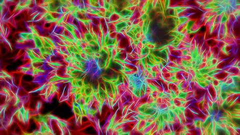 Neon abstract background for wall and poster, glowing psychedelic pattern Stock Illustration