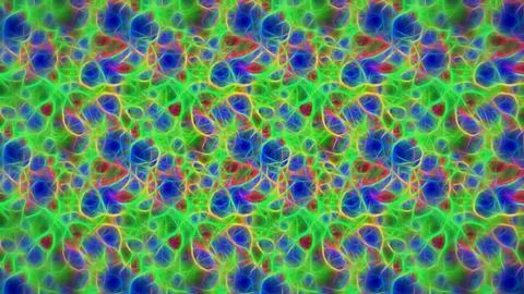 Neon abstract background for wall and poster, glowing psychedelic pattern Stock Illustration
