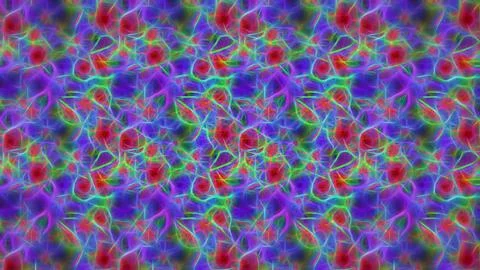 Neon abstract background for wall and poster, glowing psychedelic pattern Stock Illustration